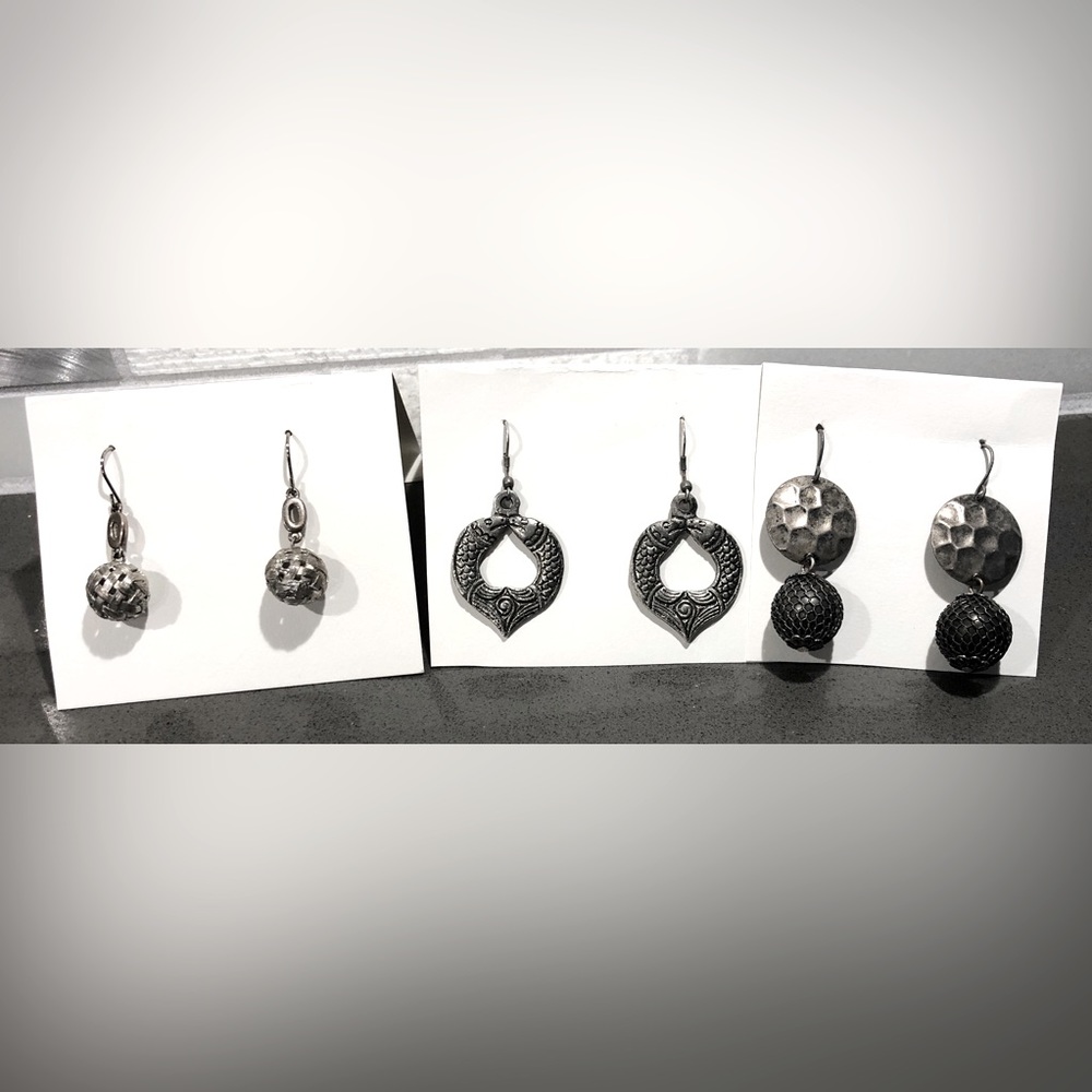 3 Pairs of Earrings